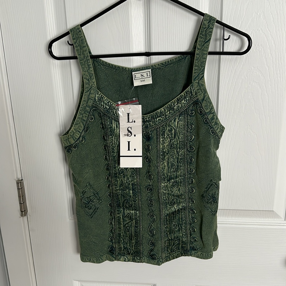 L.S.I. Boho Tank Top and Wrap pants set
